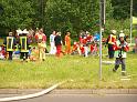 Schwerer Unfall mit Reisebus Lohmar Donrather Dreieck P081